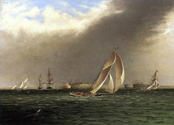詹姆斯 E 巴特斯沃思 Yacht Racing off Castle Garden, New York 詹姆斯 E 巴特斯沃思 Yacht Racing off Castle Garden, New York